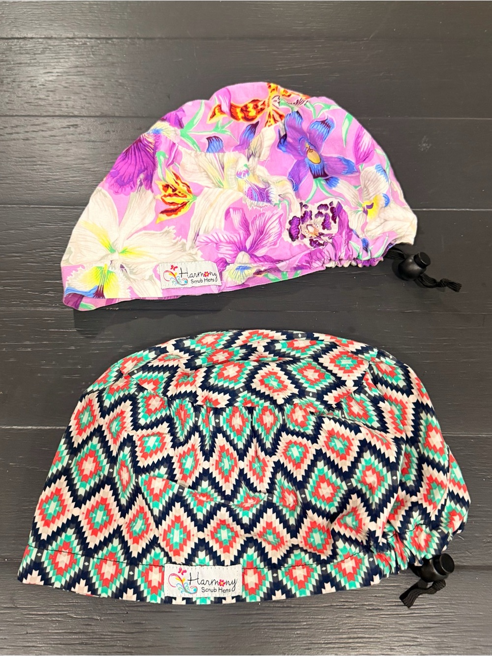 Bundle of 2 Harmony Scrub  Hats - euro style